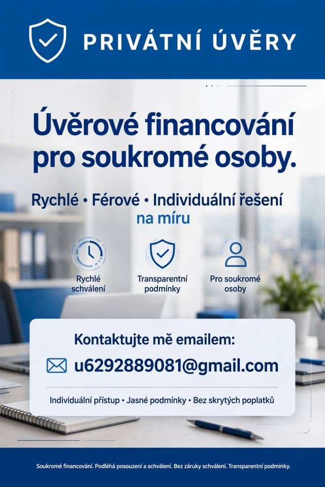 Nabídka půjčky mezi poctivým, rychlým a spolehlivým financováním